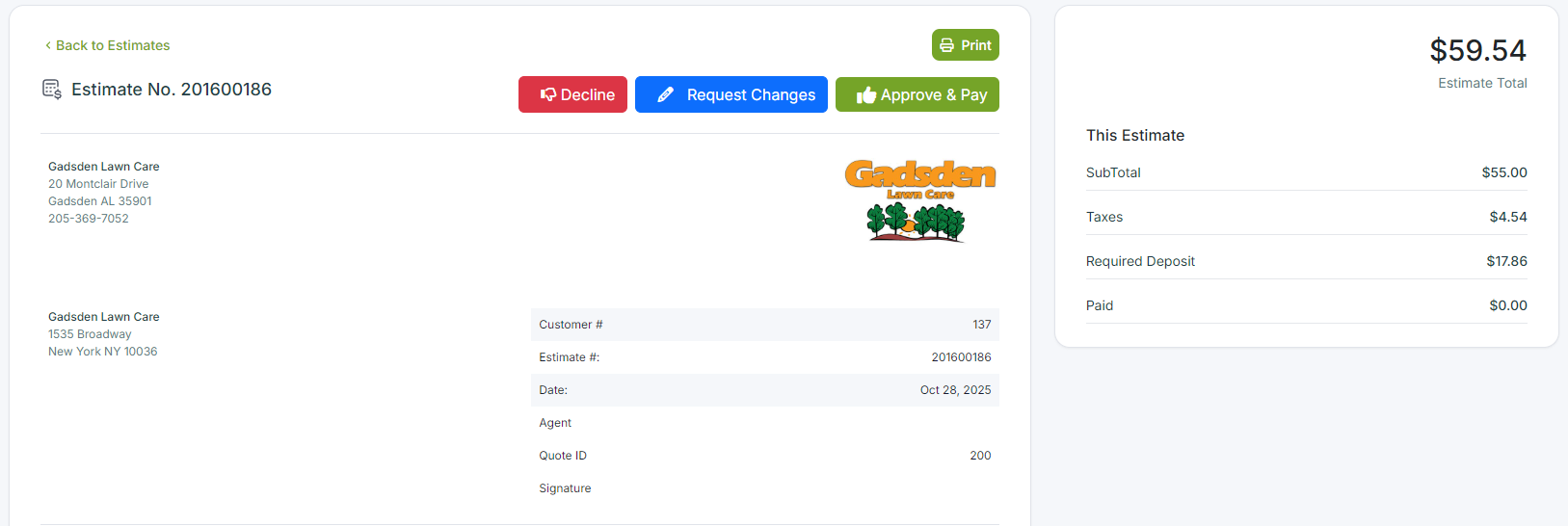Client choosing deposit payment method via credit card, ACH, or PayPal