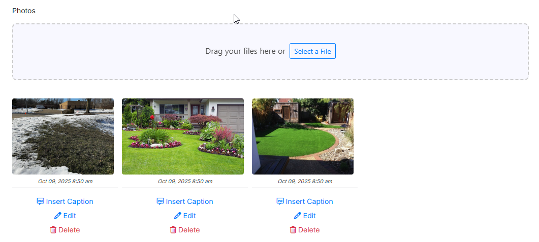Attachments on invoices, customers, events, and estimates